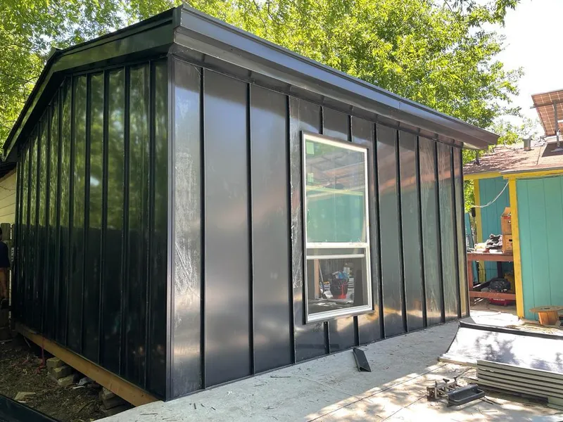 Black standing seam metal wall panels for Metal Roof Installation in West Richland